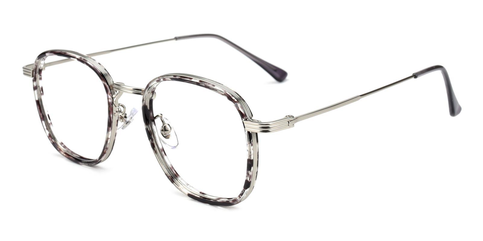 Genmai-Gray-Square-Metal-Eyeglasses-detail