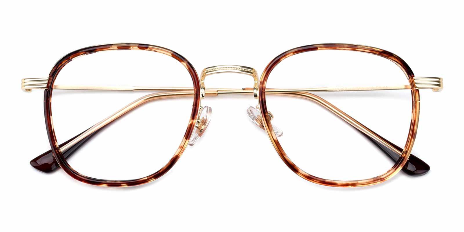 Genmai-Tortoise-Square-Metal-Eyeglasses-detail