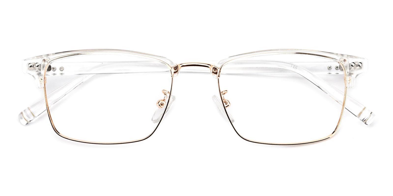 Caution-Translucent-Browline / Rectangle-TR-Eyeglasses-detail