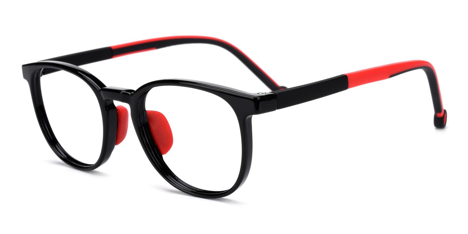 Jennifer-Red-Round-Plastic-Eyeglasses-detail