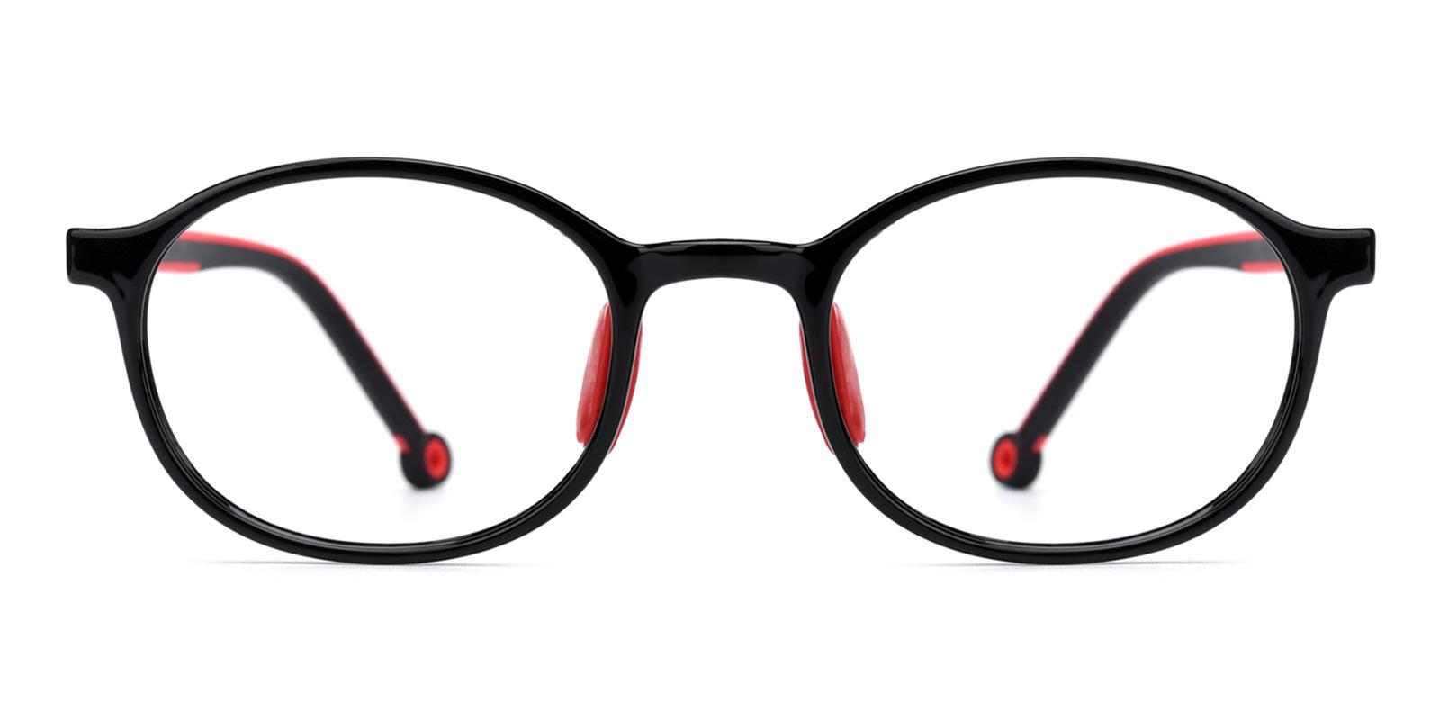 Glen-Black-Oval-Plastic-Eyeglasses-detail