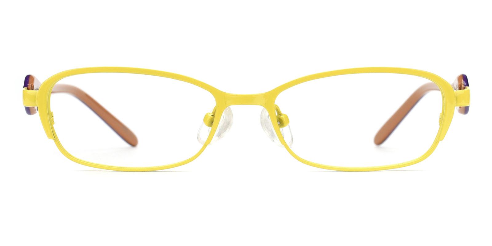 Lemon-Yellow-Rectangle-Metal-Eyeglasses-detail