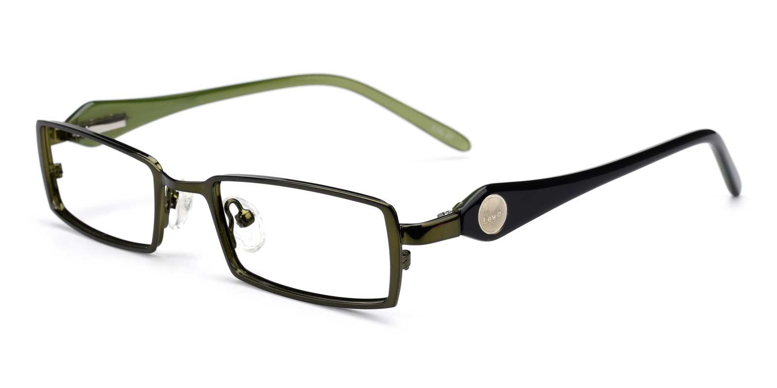 Galileo-Green-Rectangle-Metal-Eyeglasses-detail