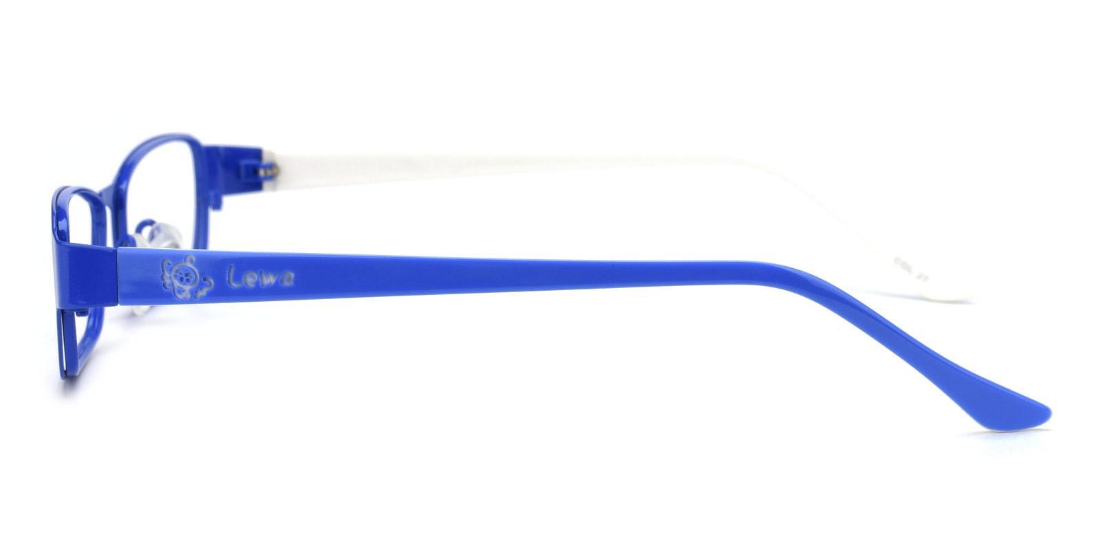 Lewa-Blue-Rectangle-Metal-Eyeglasses-detail