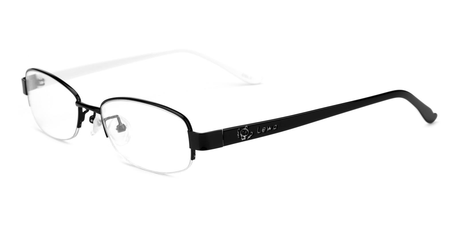 Clever-Black-Rectangle-Metal-Eyeglasses-detail