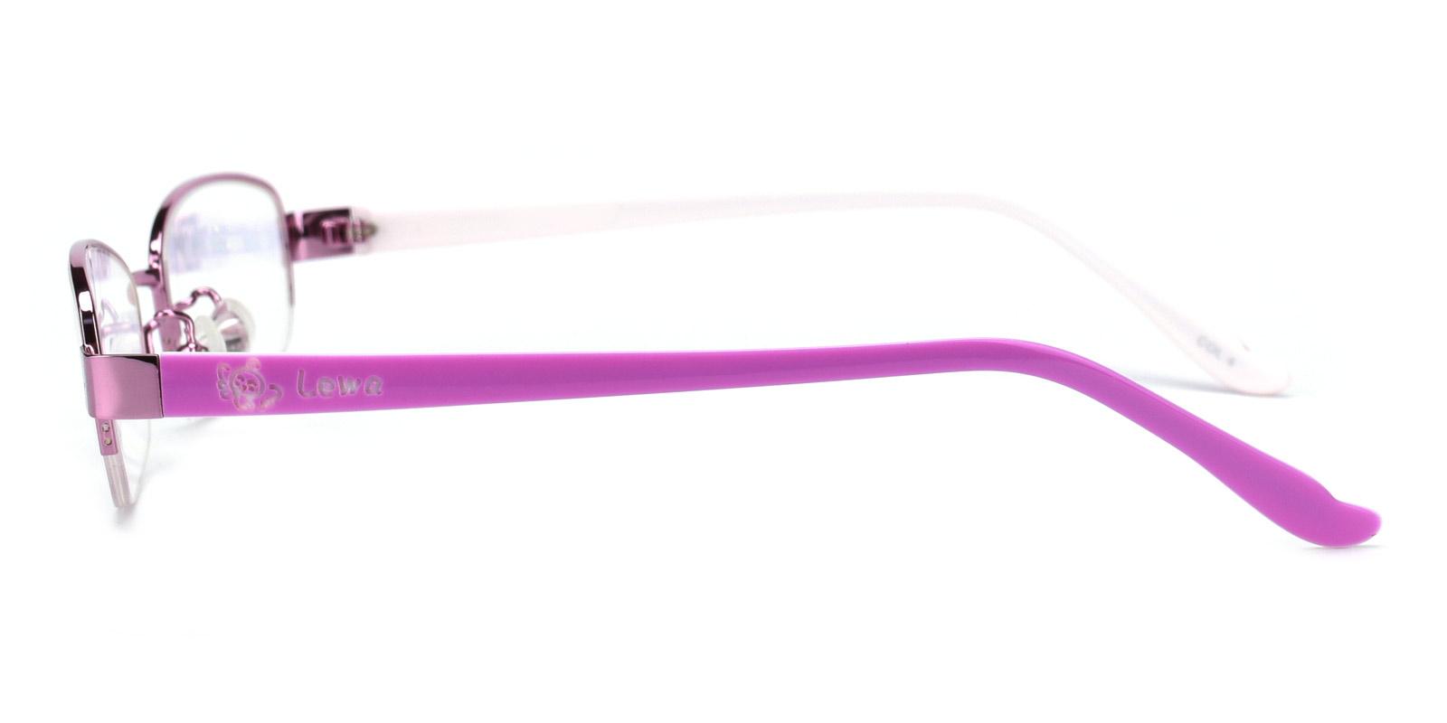 Clever-Pink-Rectangle-Metal-Eyeglasses-detail
