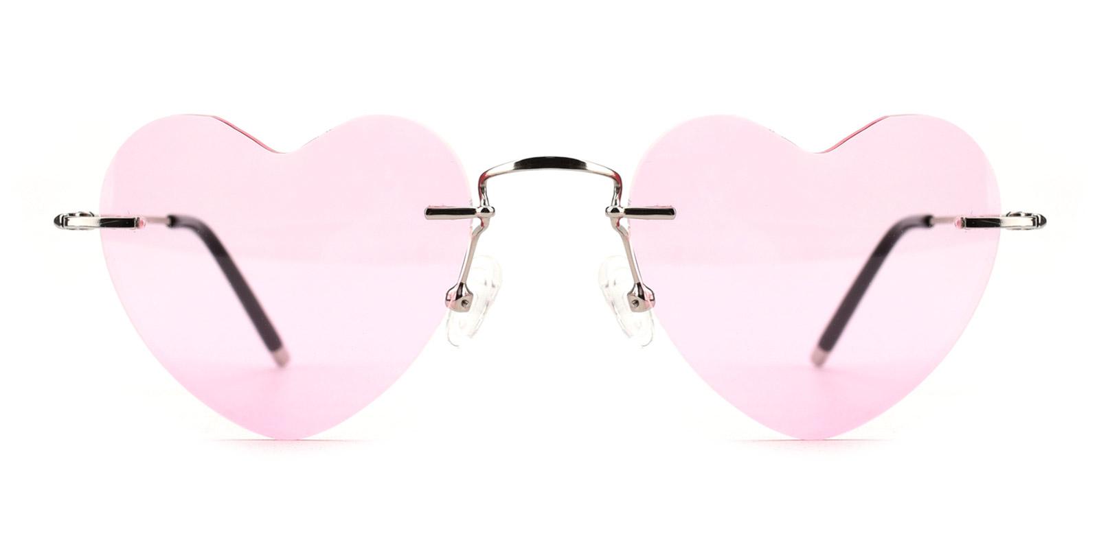 SweetLove-Pink-Geometric-Metal-Sunglasses-detail