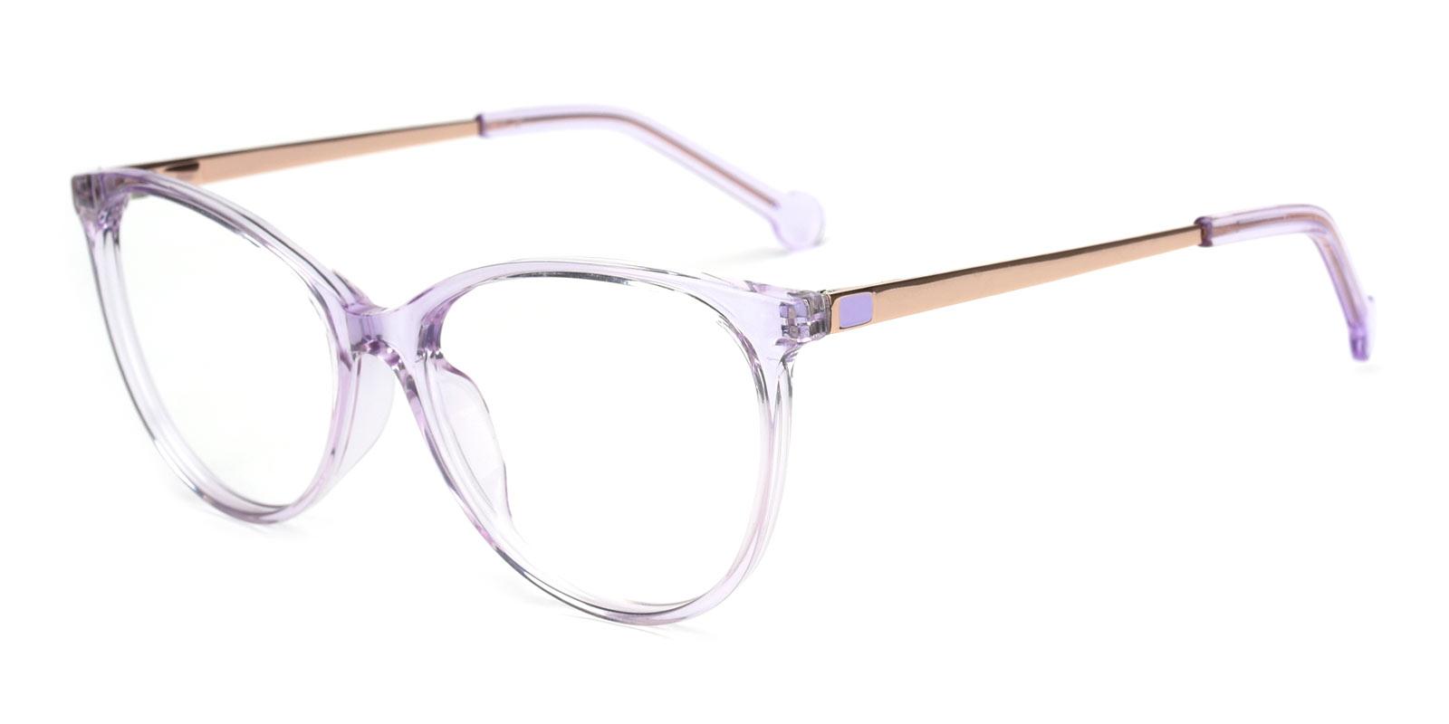 Wisteria-Purple-Cat / Round-Acetate-Eyeglasses-detail