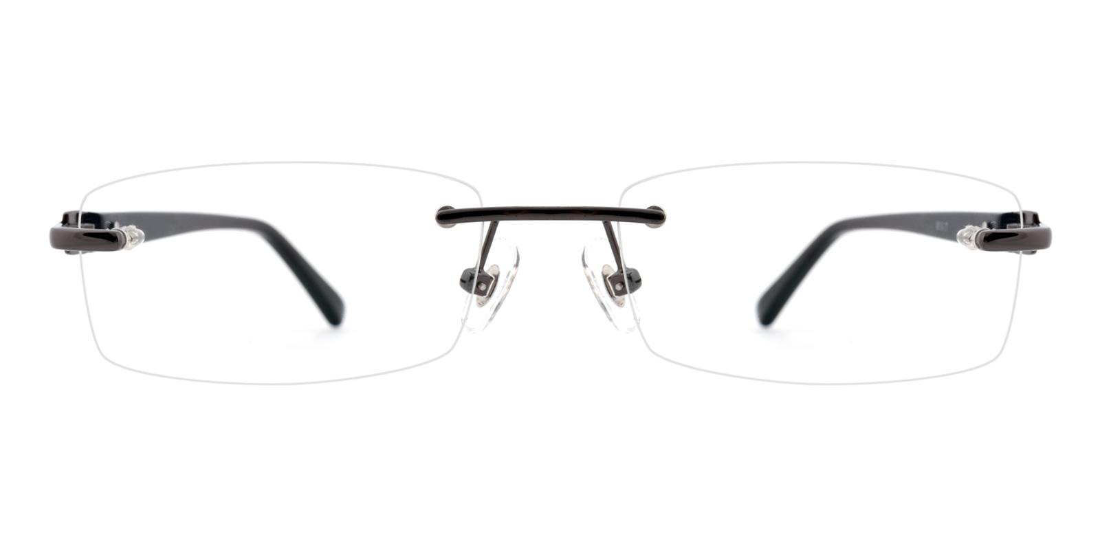 Cement-Gun-Rectangle-Acetate / Metal-Eyeglasses-detail