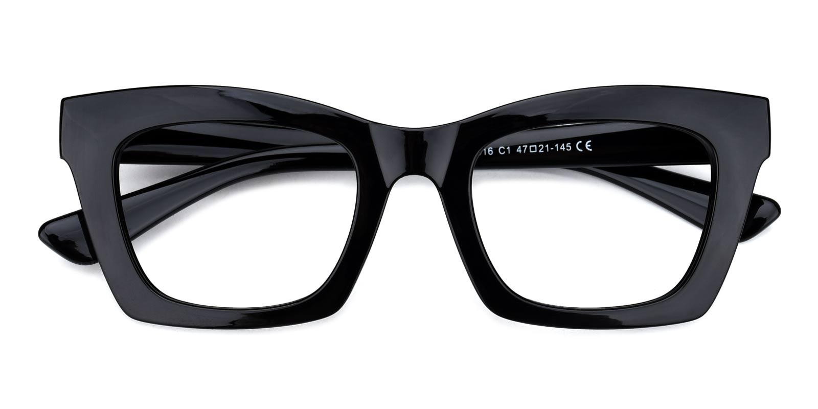 Catlady-Black-Cat / Rectangle-Acetate-Eyeglasses-detail