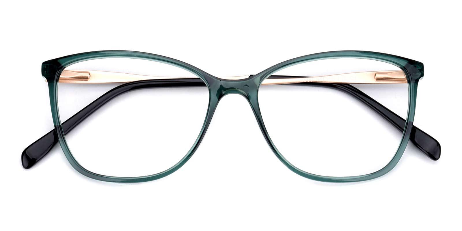 Night-Green-Rectangle / Cat-Acetate-Eyeglasses-detail