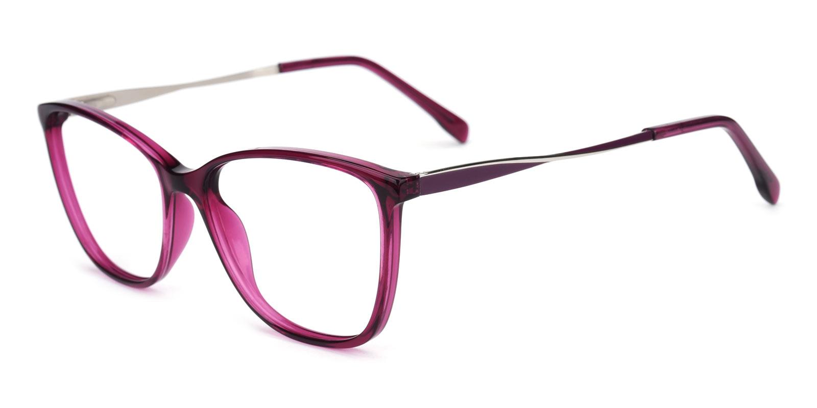 Night-Purple-Rectangle / Cat-Acetate-Eyeglasses-detail