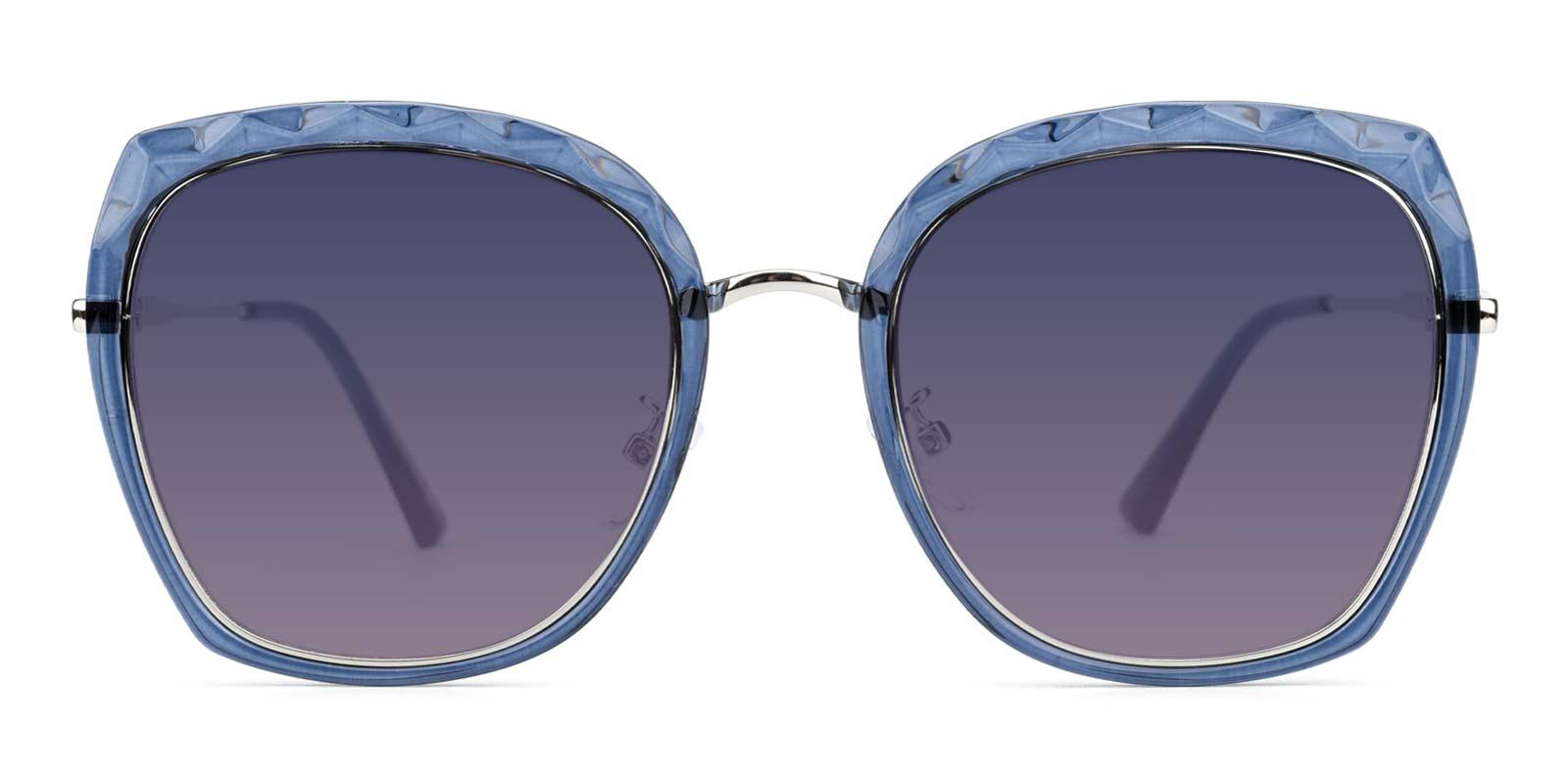 Superstar-Blue-Square-Metal-Sunglasses-detail