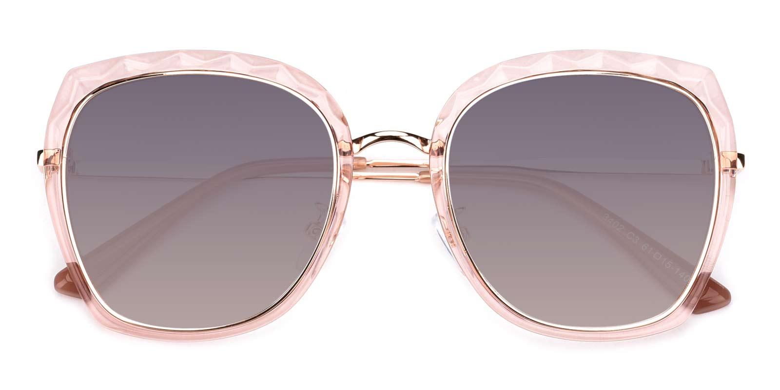 Superstar-Pink-Square-Metal-Sunglasses-detail