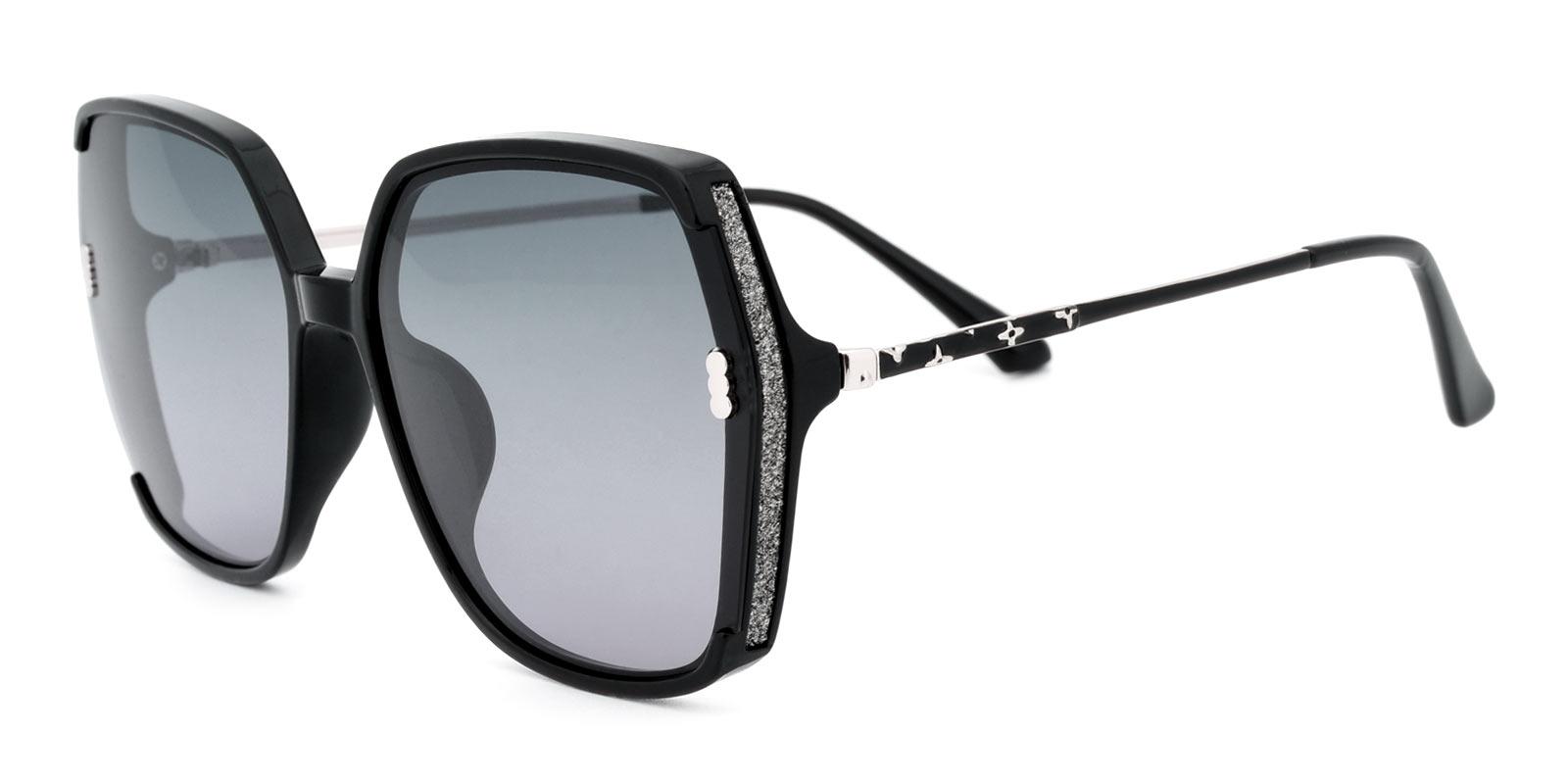 Halo Non Prescription Sunglasses-Black-Square-TR-Sunglasses-detail