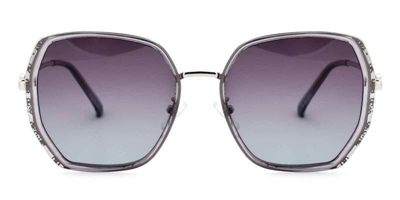 Kim Non Prescription Sunglasses-Gray-Sunglasses