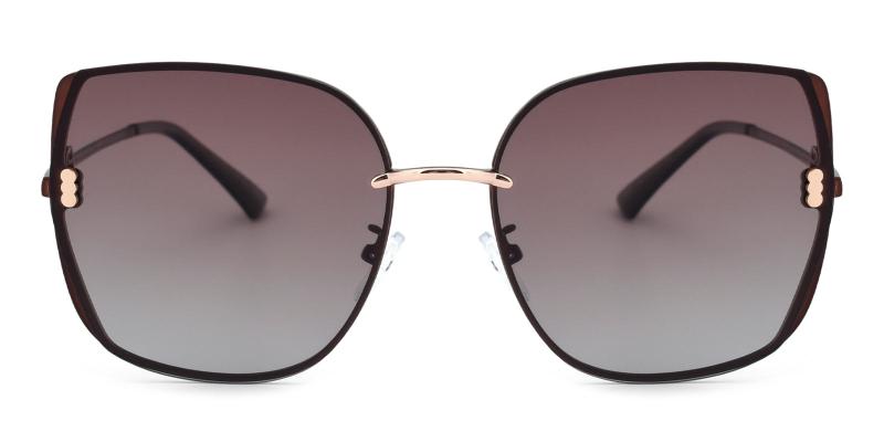 Zed Non Prescription Sunglasses-Brown-Sunglasses