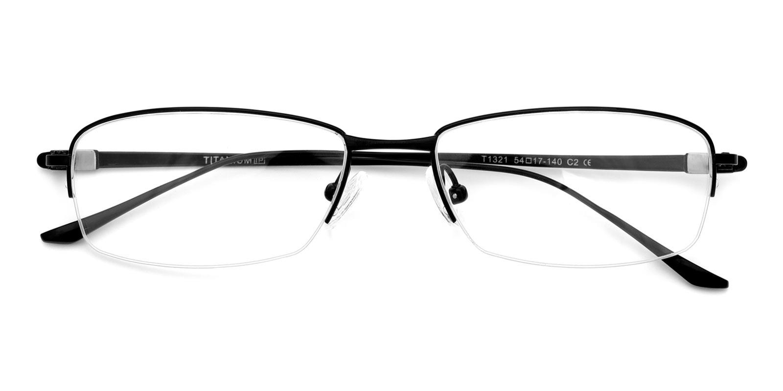 Kol-Black-Rectangle-Titanium-Eyeglasses-detail