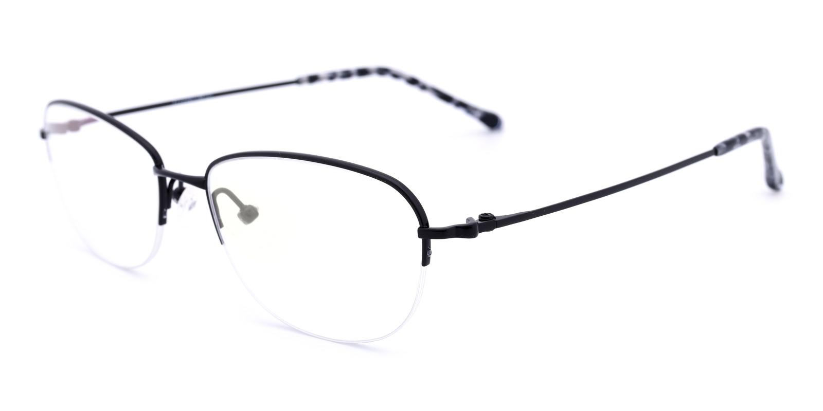 Melody-Black-Oval-Titanium-Eyeglasses-detail