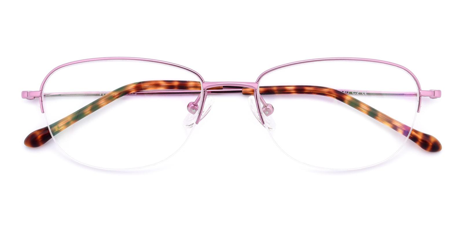Melody-Pink-Oval-Titanium-Eyeglasses-detail