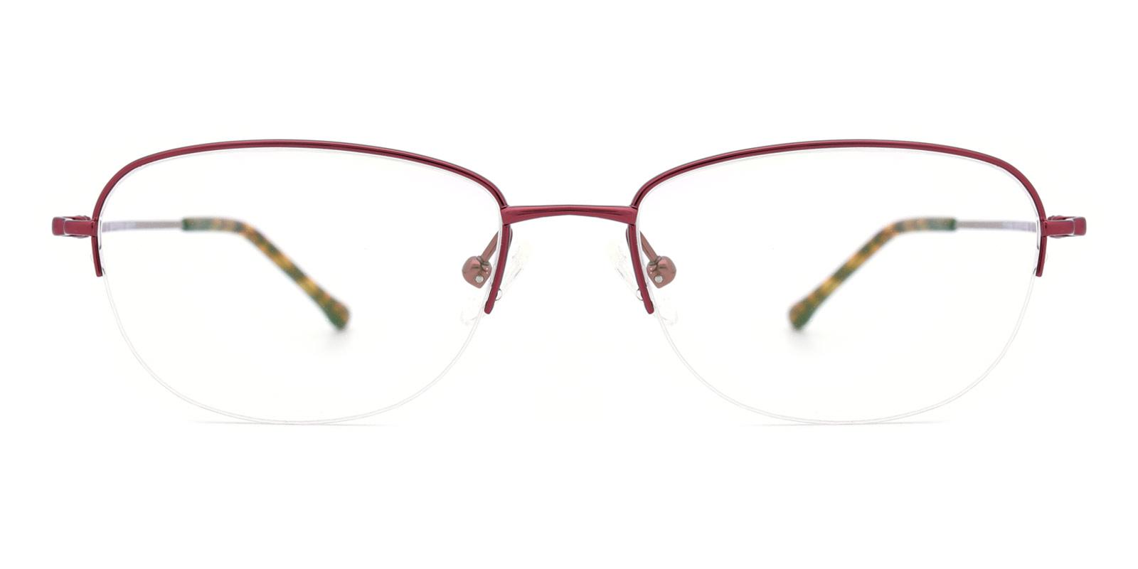 Melody-Red-Oval-Titanium-Eyeglasses-detail