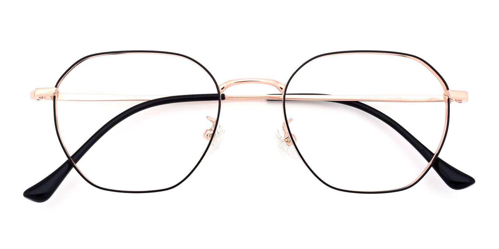Kyle-Gold-Geometric / Square-Titanium-Eyeglasses-detail