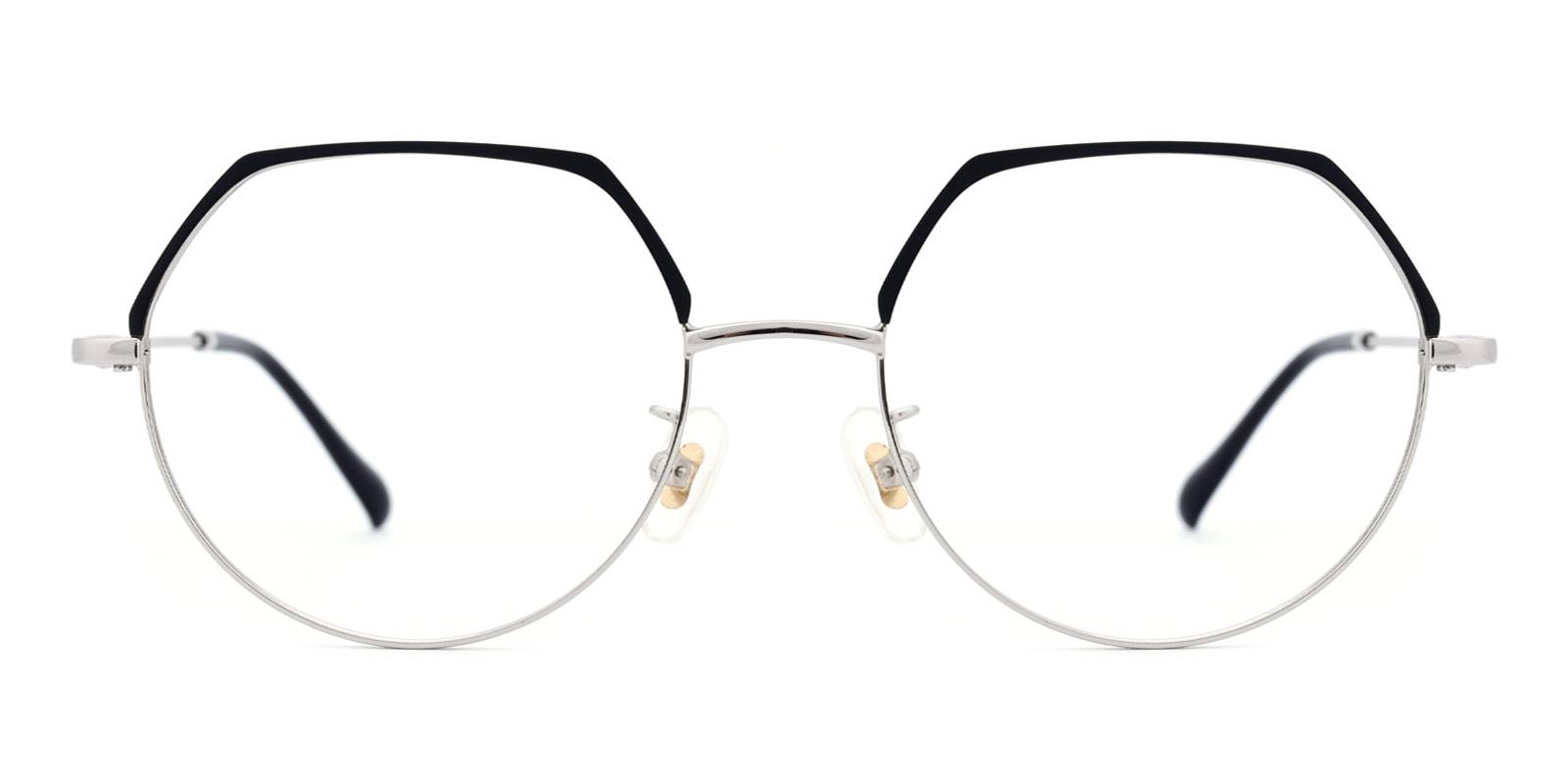 Advice-Black-Round-Metal-Eyeglasses-detail