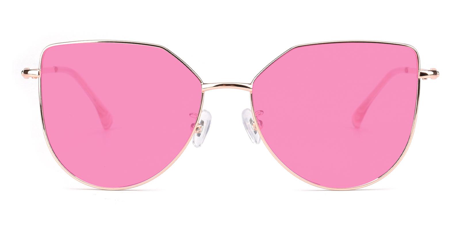 Reflection-Pink-Cat-Metal-Sunglasses-detail
