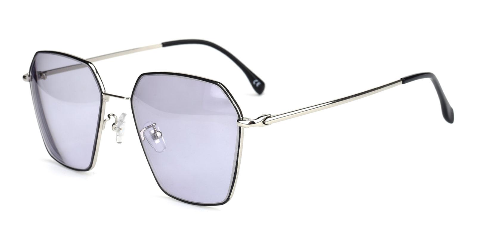 Locked-Black-Geometric-Metal-Sunglasses-detail