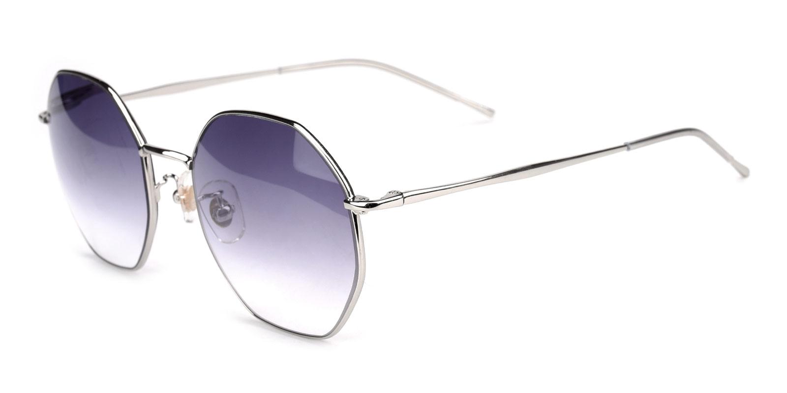 Pleasure-Silver-Geometric-Metal-Sunglasses-detail
