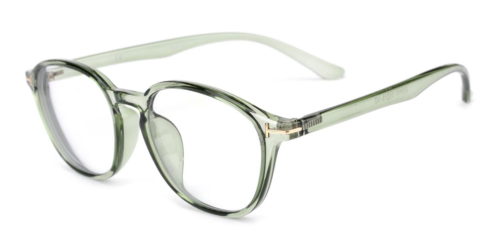Rae Plano Antiblue Eyeglasses-Green-Rectangle-TR-Eyeglasses-detail