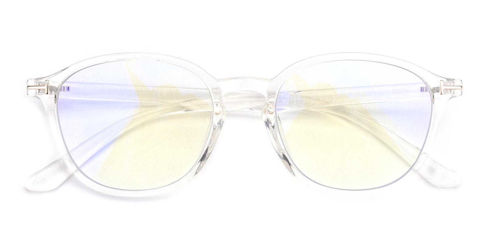 Rae Plano Antiblue Eyeglasses-Translucent-Rectangle-TR-Eyeglasses-detail