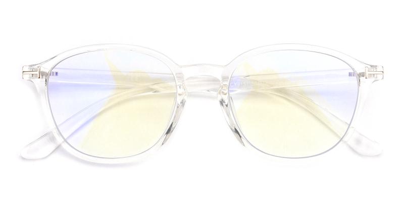 Rae Plano Antiblue Eyeglasses-Translucent-Eyeglasses