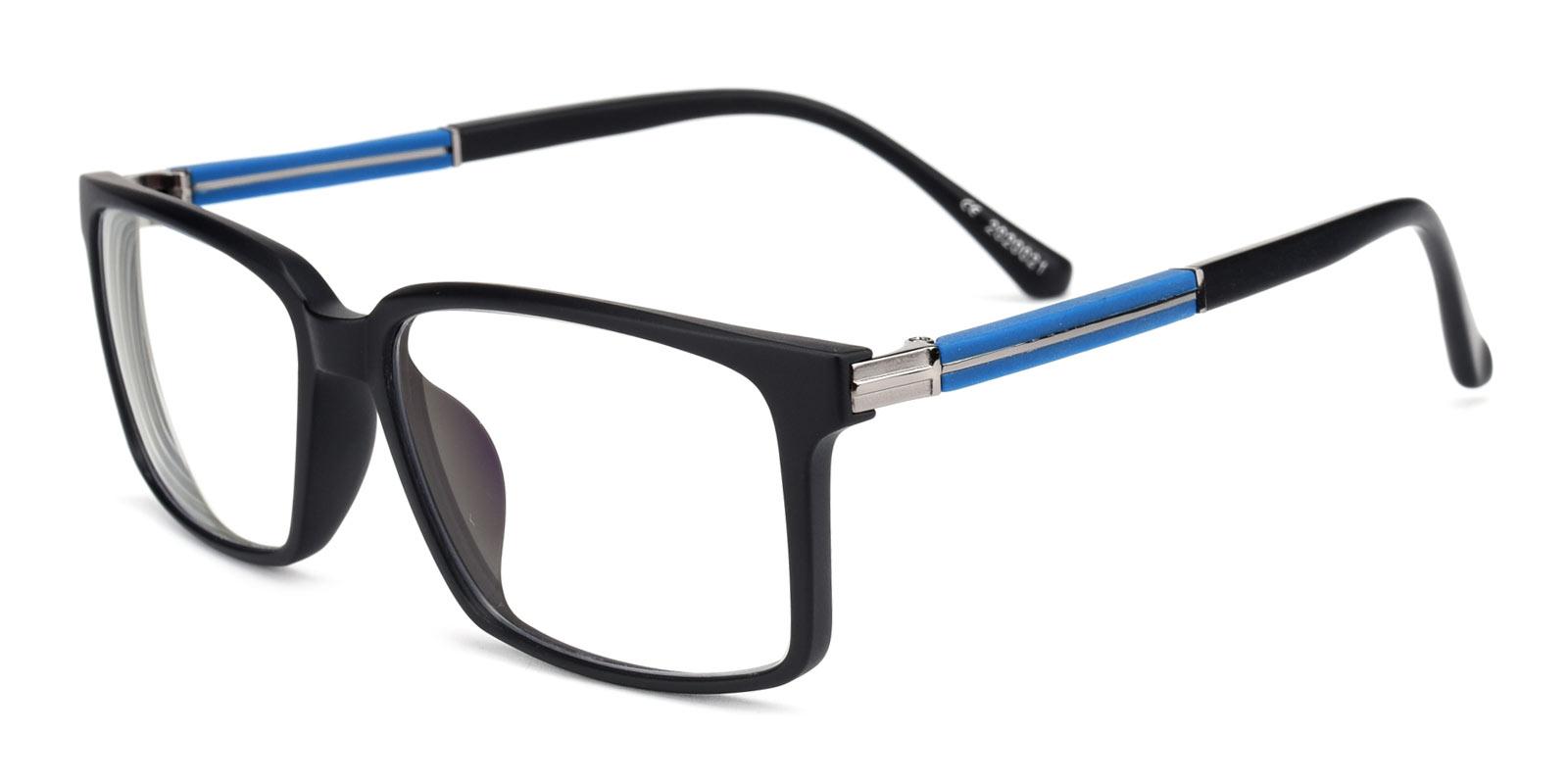 Ace Plano Antiblue Eyeglasses-Black-Rectangle-TR-Eyeglasses-detail