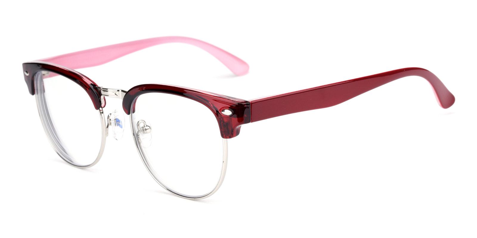 Hogan Plano Antiblue Eyeglasses-Red-Browline-TR-Eyeglasses-detail