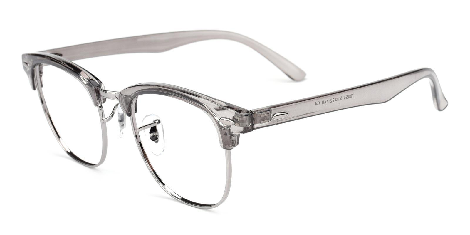 Bubble-Gray-Browline / Rectangle-TR-Eyeglasses-detail