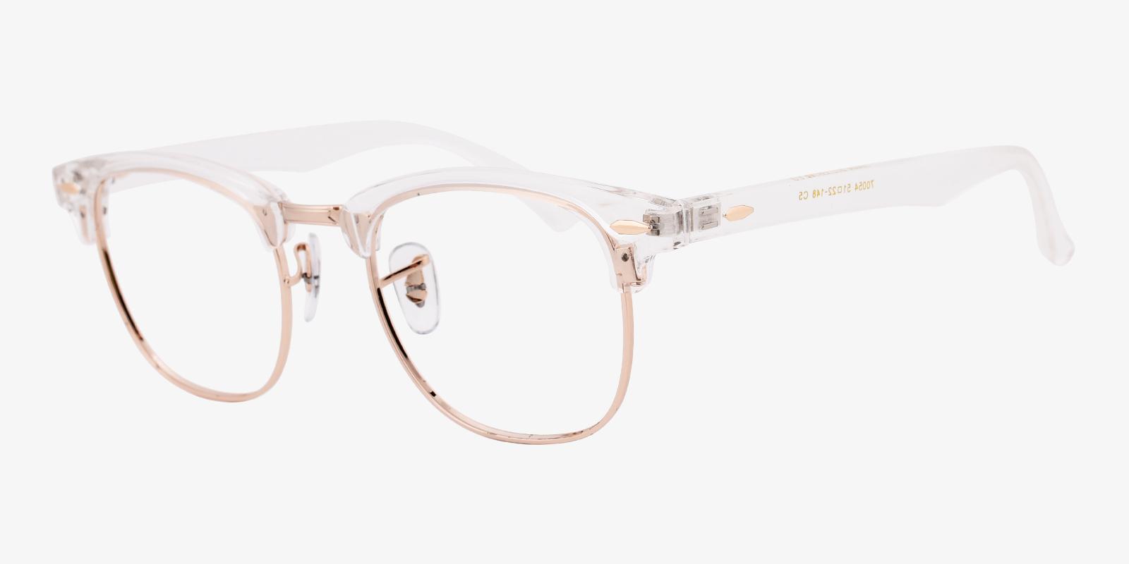 Bubble-Translucent-Browline / Rectangle-TR-Eyeglasses-detail