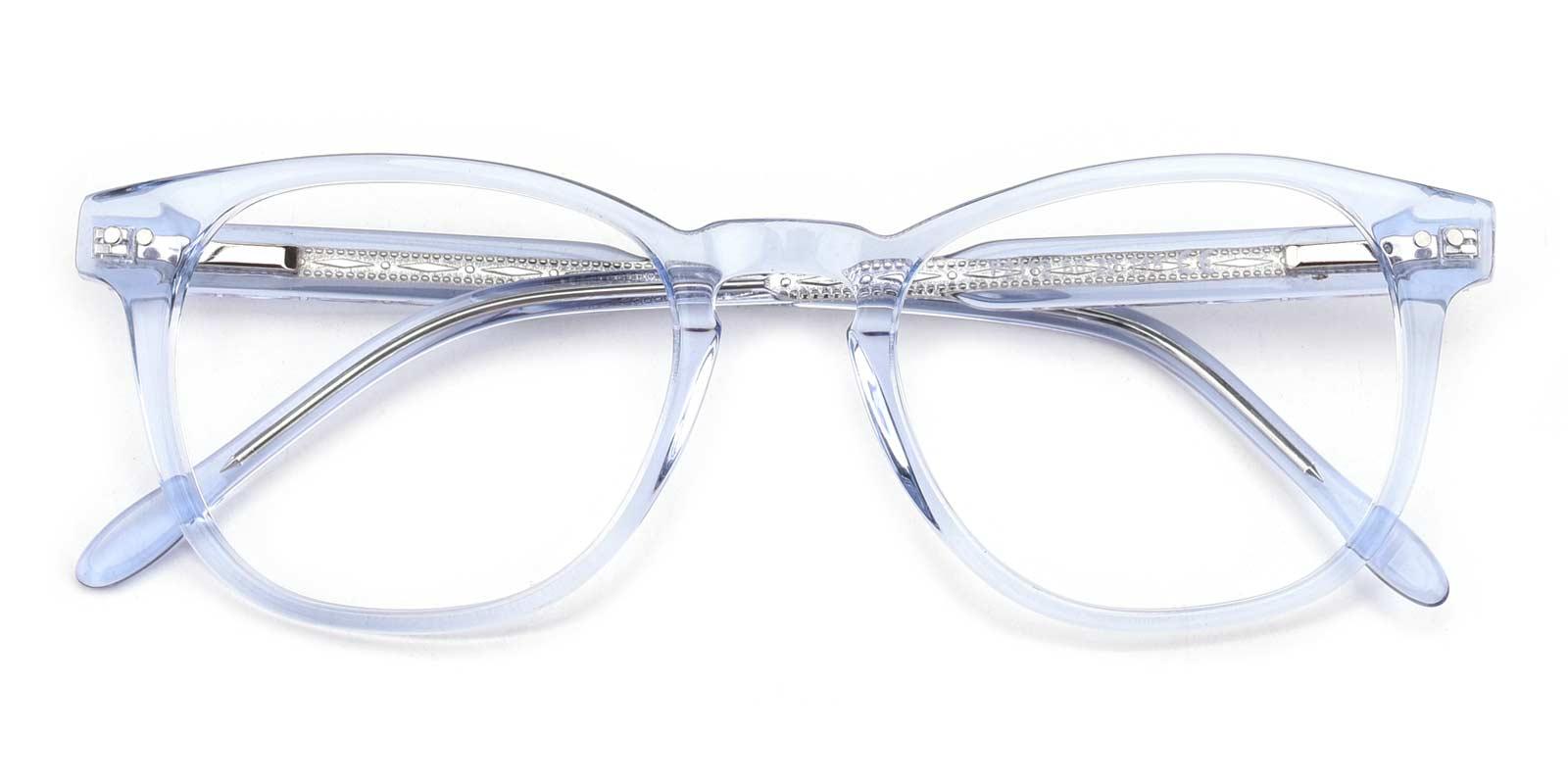 Knowledge-Blue-Rectangle-TR-Eyeglasses-detail
