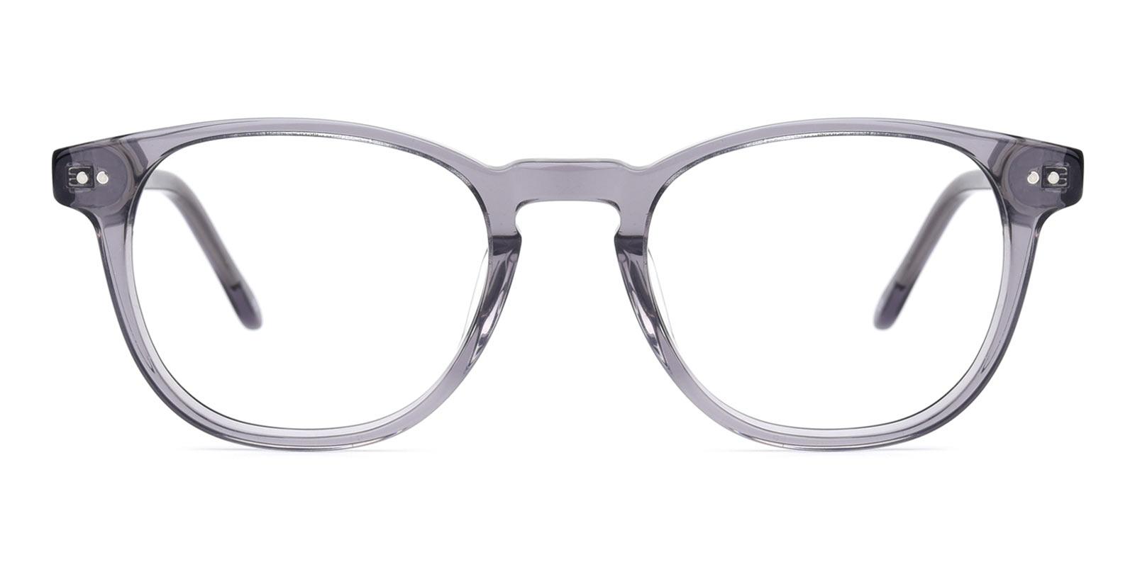 Knowledge-Gray-Rectangle / Round-TR-Eyeglasses-detail