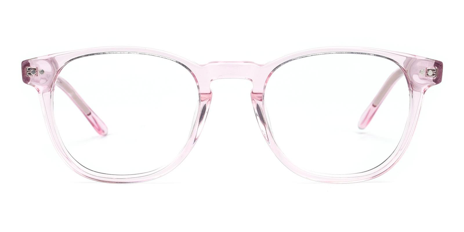 Knowledge-Pink-Rectangle / Round-TR-Eyeglasses-detail