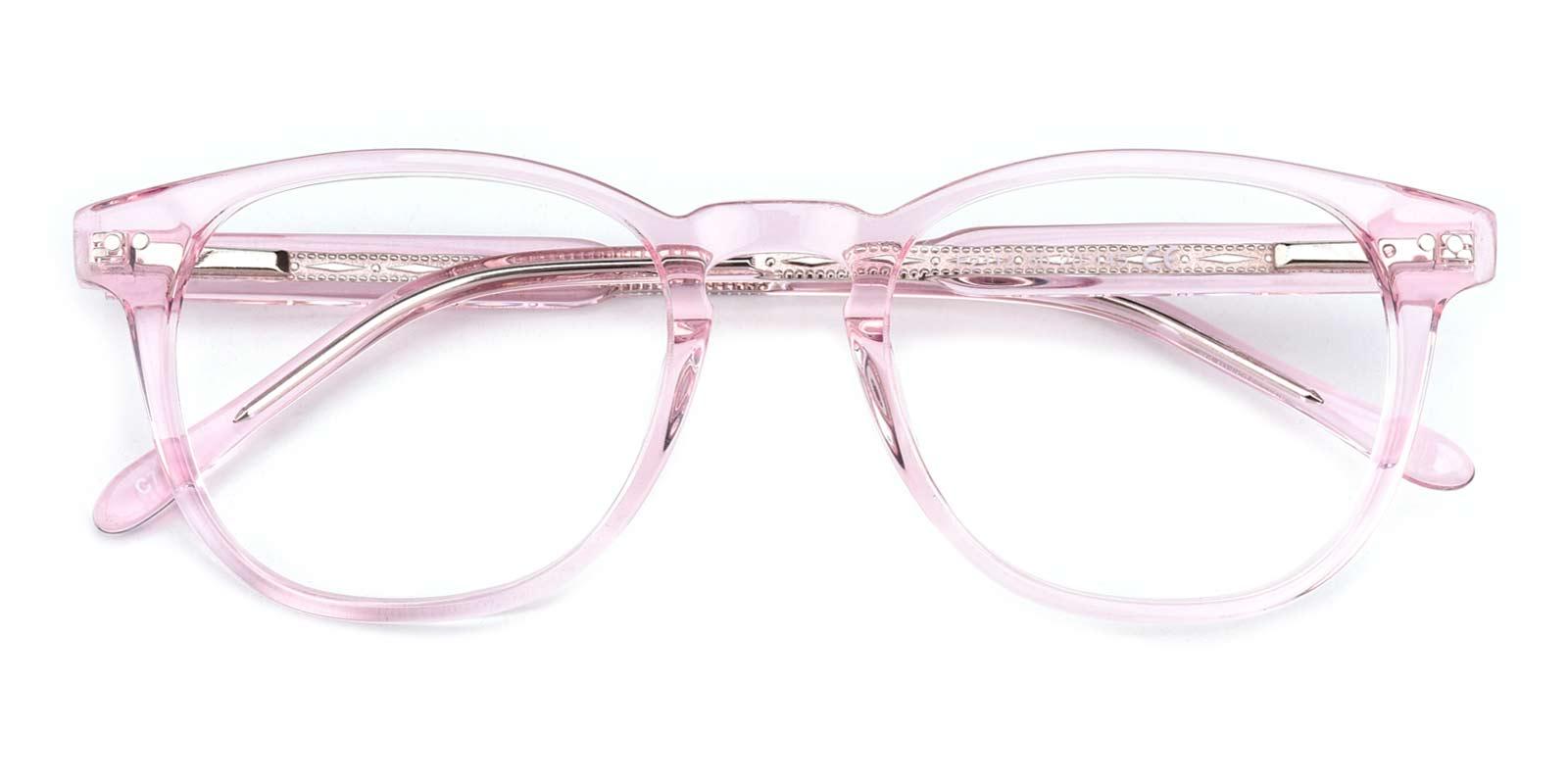 Knowledge-Pink-Rectangle / Round-TR-Eyeglasses-detail