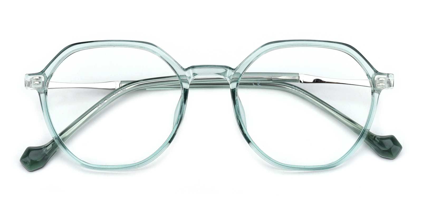 Beta-Green-Geometric-TR-Eyeglasses-detail