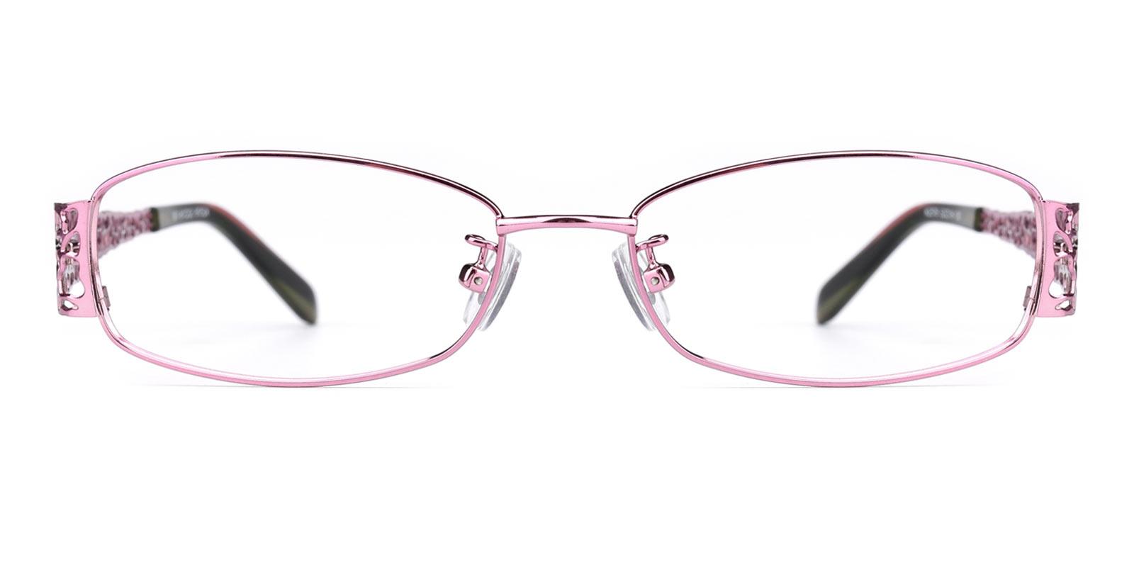 Spider-Pink-Oval-Metal-Eyeglasses-detail