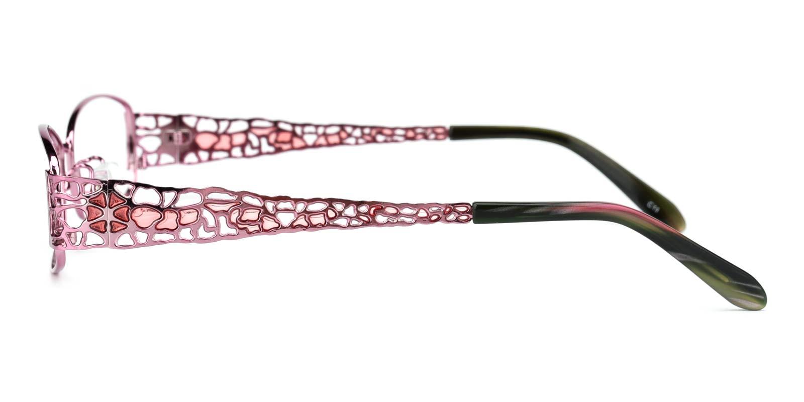 Spider-Pink-Rectangle-Metal-Eyeglasses-detail