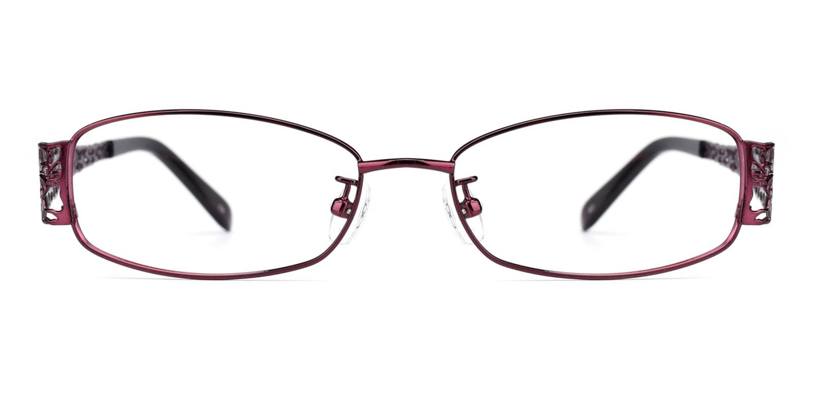 Spider-Purple-Oval-Metal-Eyeglasses-detail