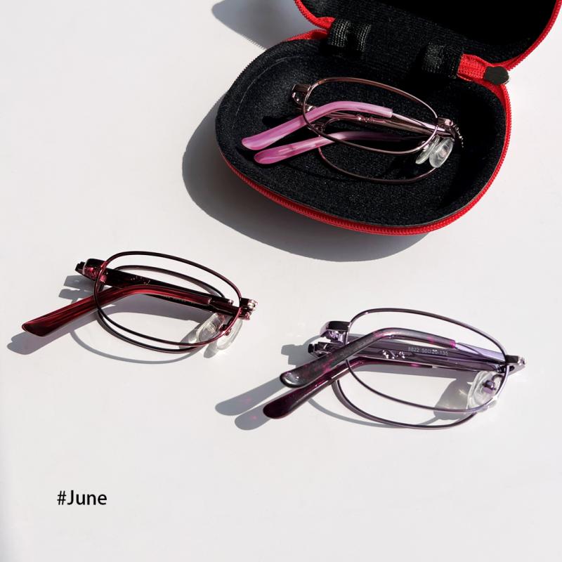 June-Red-Oval-Metal-Eyeglasses-detail
