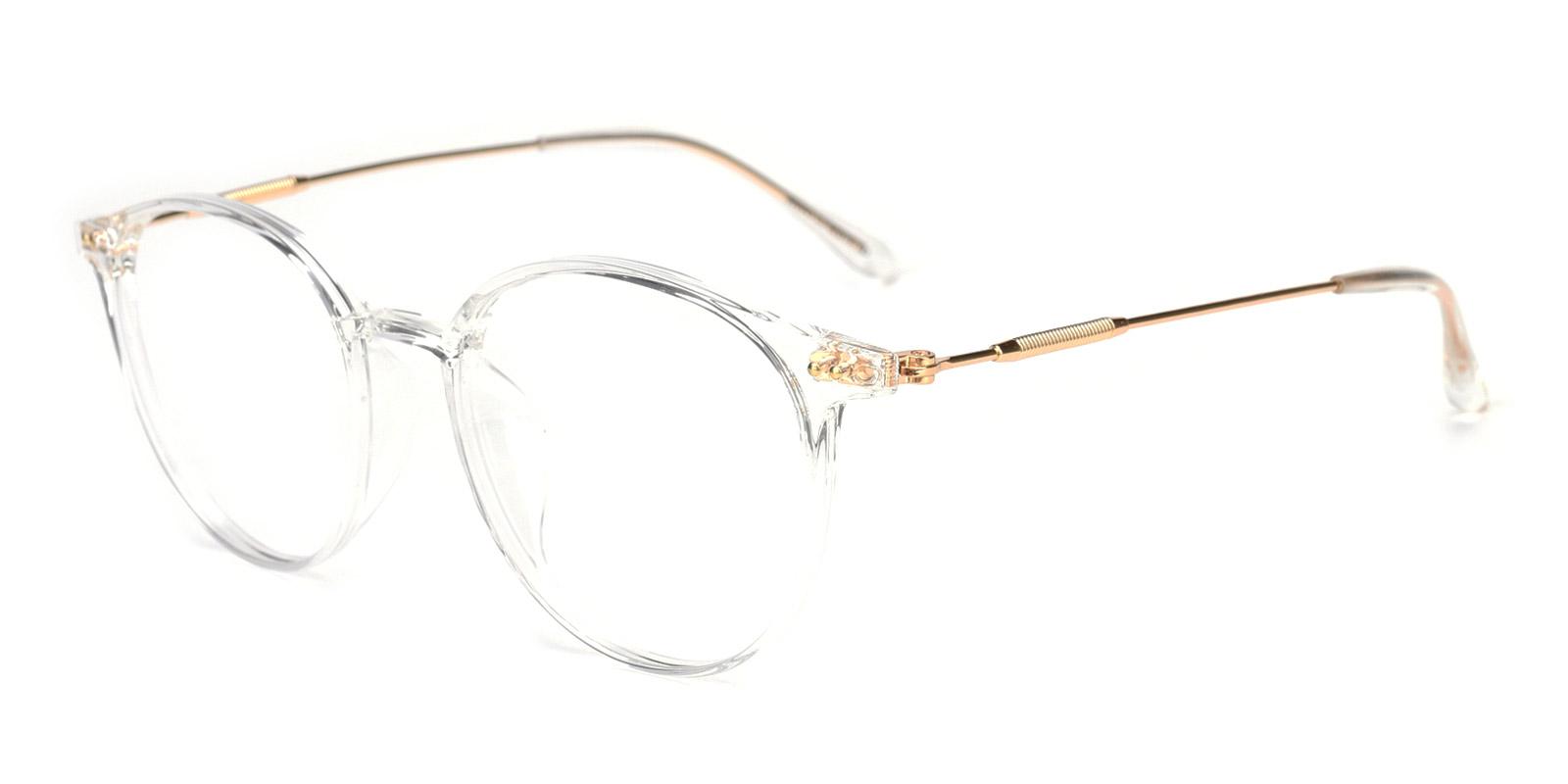 Guardian Round Eyeglasses In Translucent Sllac 