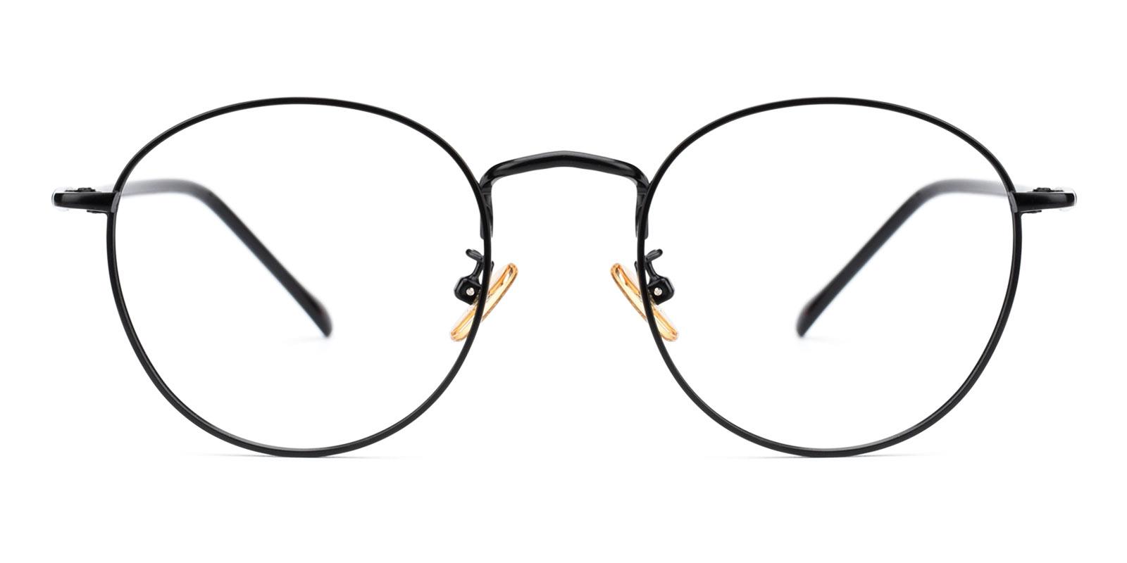 Donuts-Black-Round-Metal-Eyeglasses-detail