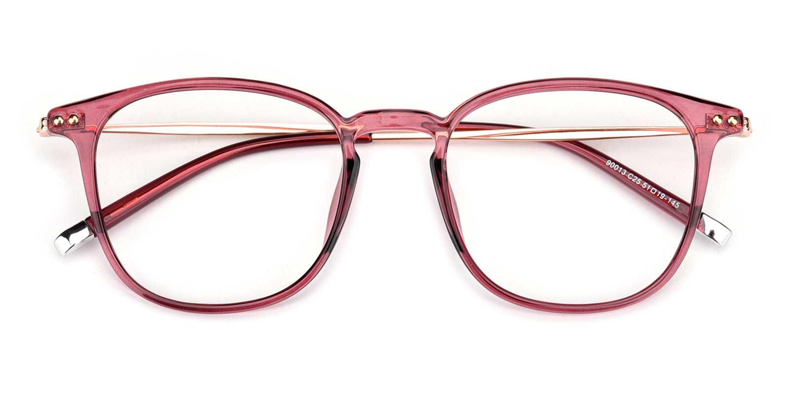 Sunflower-Red-Rectangle-TR-Eyeglasses-detail