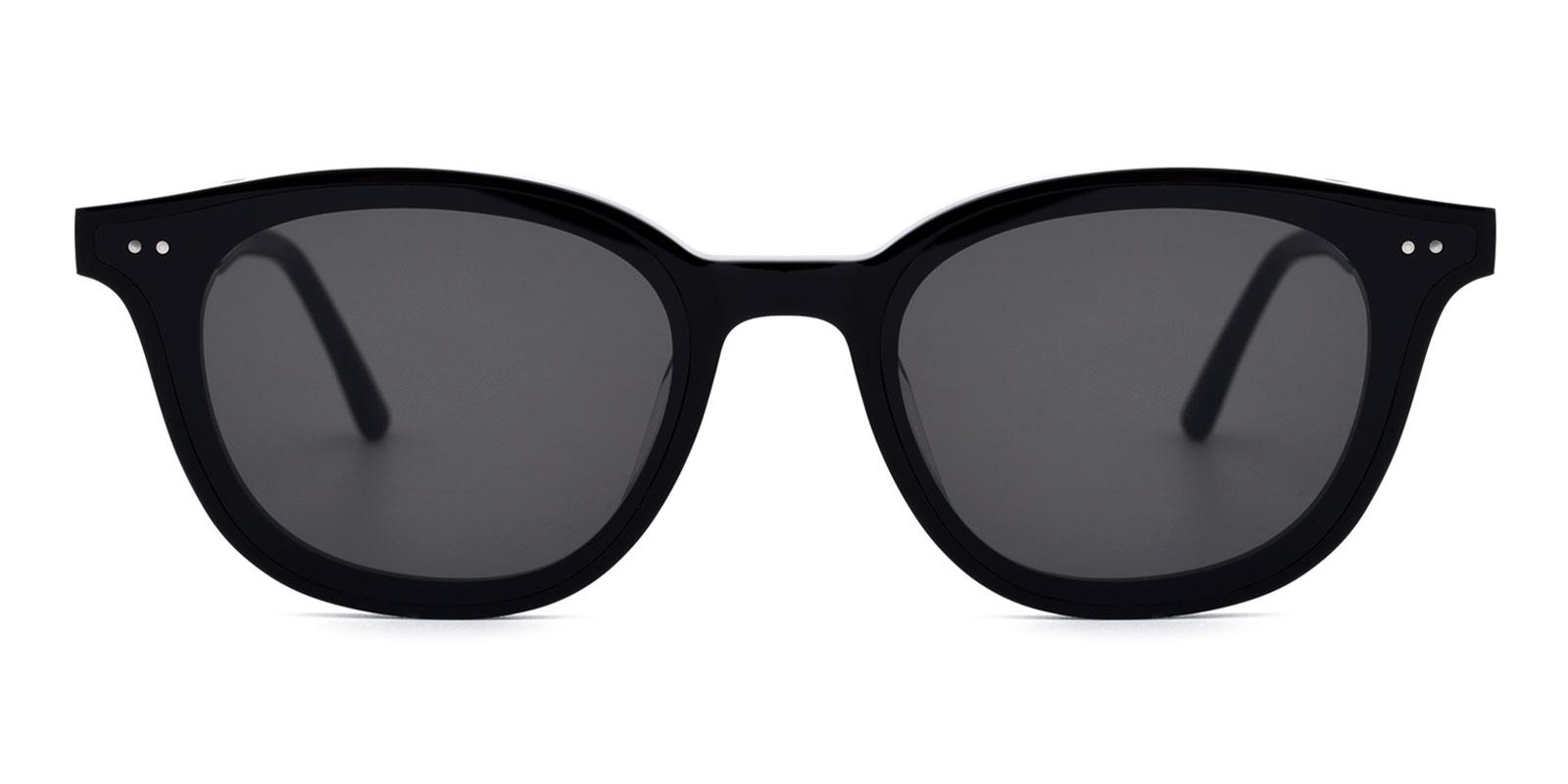 Alvin Non Prescription Sunglasses-Black-Oval-TR-Sunglasses-detail